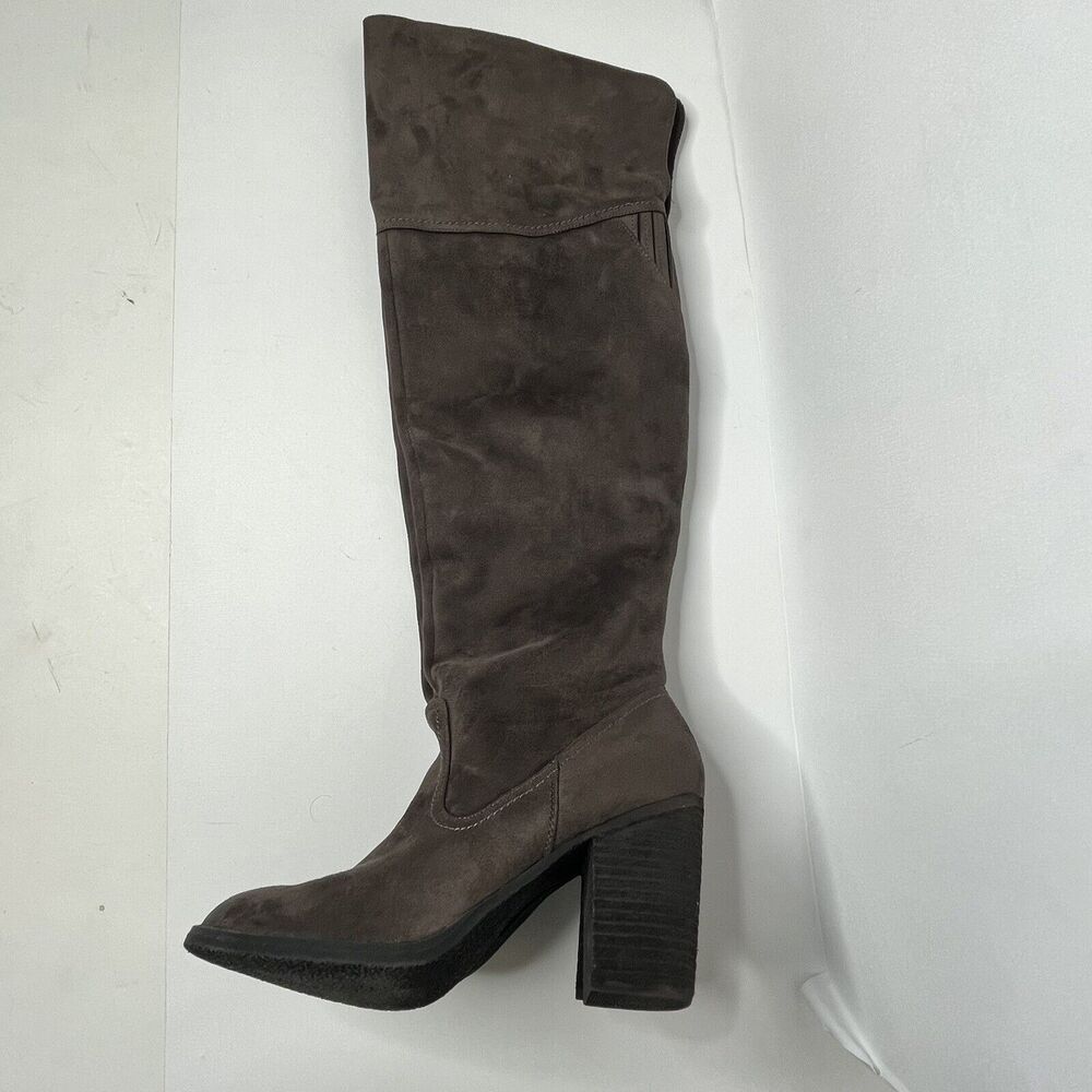 Not Rated Andra Brown Faux Suede Over The Knee Boots